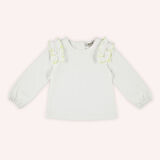 Kız Çocuk Uzun Kollu T-Shirt Bej