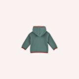 Erkek Çocuk Fermuarlı Sweatshirt Yeşil