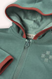Erkek Çocuk Fermuarlı Sweatshirt Yeşil
