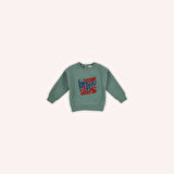 Erkek Çocuk Nakışlı Sweatshirt Yeşil