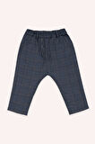 Erkek Çocuk Ekose Pantolon Lacivert