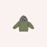 Erkek Çocuk Kapüşonlu Sweatshirt Haki