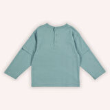Erkek Çocuk Baskılı Uzun Kollu T-Shirt Mint