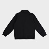 Erkek Çocuk Arma Detaylı Örme Ceket Beyaz