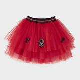 Kız Çocuk  Aplikeli Tütü Etek       