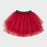 Kız Çocuk  Aplikeli Tütü Etek       