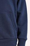 Erkek Çocuk Yakalı Sweatshirt Lacivert