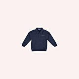 Erkek Çocuk Yakalı Sweatshirt Lacivert