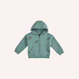 Kız Çocuk Fermuarlı Sweatshirt      