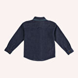 Kız Çocuk Denim Gömlek Lacivert