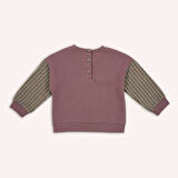 Kız Çocuk Bebe Yakalı T-Shirt Ekru