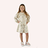 Kız Çocuk  Kedi Desenli Gömlek       