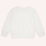 Kız Çocuk Nakış Detaylı Sweatshirt Kırmızı