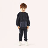 Erkek Çocuk Kapüşonlu Sweatshirt Lacivert