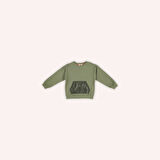 Erkek Çocuk Cepli Sweatshirt Haki