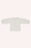 Kız Çocuk Baskı Detaylı Sweatshirt Ekru