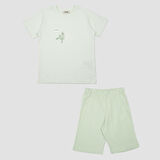 Erkek Çocuk  Dinazor Baskılı Pijama Takımı      