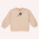 Kız Çocuk  Kabartma Baskılı Sweatshirt       