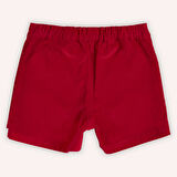 Kız Çocuk Kadife Şort Kırmızı