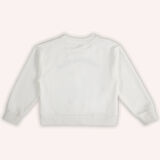 Kız Çocuk Nakış Detaylı Sweatshirt Ekru