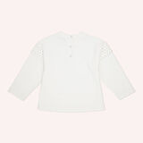 Kız Çocuk Uzun Kollu T-Shirt Gri-Melanj