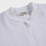 Kız Çocuk  Dokulu Fermuarlı Sweatshirt       