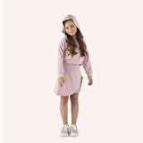 Kız Çocuk Baskı Detaylı Sweatshirt Pembe