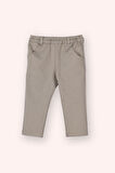 Erkek Çocuk Cepli Örme Pantolon Taş