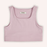 Kız Çocuk Arkası Pencere Detaylı Atlet    