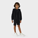 Erkek Çocuk Fermuarlı Sweatshirt Bej