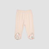 Kız Çocuk Beli Lastikli Patikli Pantolon