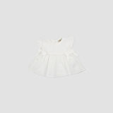 Kız Çocuk Müslin Elbise Ekru