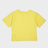 Erkek Çocuk Nakış Detaylı T-Shirt Sarı