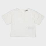 Erkek Çocuk Nakış Detaylı T-Shirt Sarı