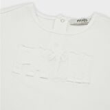 Erkek Çocuk Nakış Detaylı T-Shirt Sarı