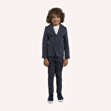 Erkek Çocuk Düğmeli Pantolon Lacivert