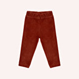 Kız Çocuk Fitilli Kadife Tayt Bej