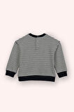 Erkek Çocuk Çizgili Sweatshirt Lacivert