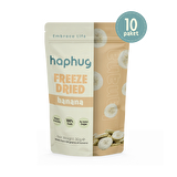 HapHug 10'lu Paket Dondurularak Kurutulmuş Muz 10x30g