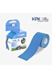 Vzn Kinesio Sport Tape – Sporcu Ağrı Bandı 5m X 5cm Mavi 4 Adet