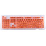 104 Tuş Universal Renkli Mekanik Klavye Tuş Takımı Kapağı Keycap Turuncu