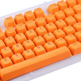 104 Tuş Universal Renkli Mekanik Klavye Tuş Takımı Kapağı Keycap Turuncu