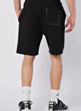 Kappa 34213GW-005 FABIO SHORT Siyah Lastikli Bel Regular Fit Düz Erkek Şort