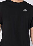 Kappa 351Z2WW-005 LOGO CAFFA Siyah Yuvarlak Yaka Regular Fit Düz Erkek T-Shirt