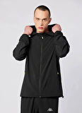 Kappa 361Y8SW-005 FASTINA FULL ZIP Siyah Normal Düz Erkek Zip Ceket