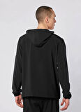 Kappa 361Y8SW-005 FASTINA FULL ZIP Siyah Normal Düz Erkek Zip Ceket