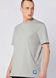 Kappa 382553W-411 CONNEL TEE Gri Yuvarlak Yaka Comfort Fit Düz Erkek T-Shirt