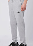 Kappa 382G1YW-411 SAREY JOG Gri Lastikli Bel Regular Fit Düz Erkek Eşofman Altı