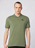 Kappa 311P6GW-AZ5 KORPO EZIO 2 TUR Haki Regular Fit Düz Erkek Polo T-Shirt