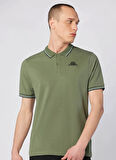 Kappa 311P6GW-AZ5 KORPO EZIO 2 TUR Haki Regular Fit Düz Erkek Polo T-Shirt